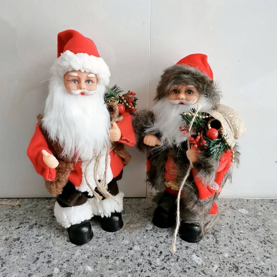Santa Figurine Animated Dancing Red Finish