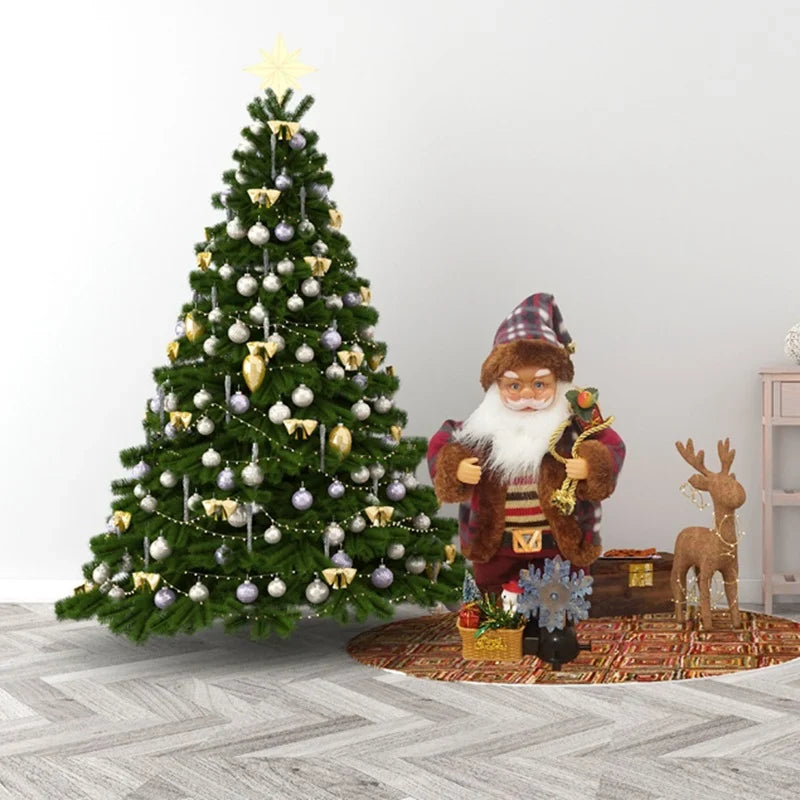Santa Figurine Animated & Musical Adjustable Pose