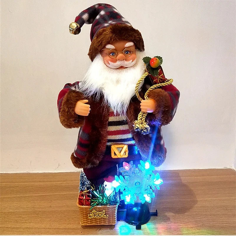 Santa Figurine Animated & Musical Adjustable Pose