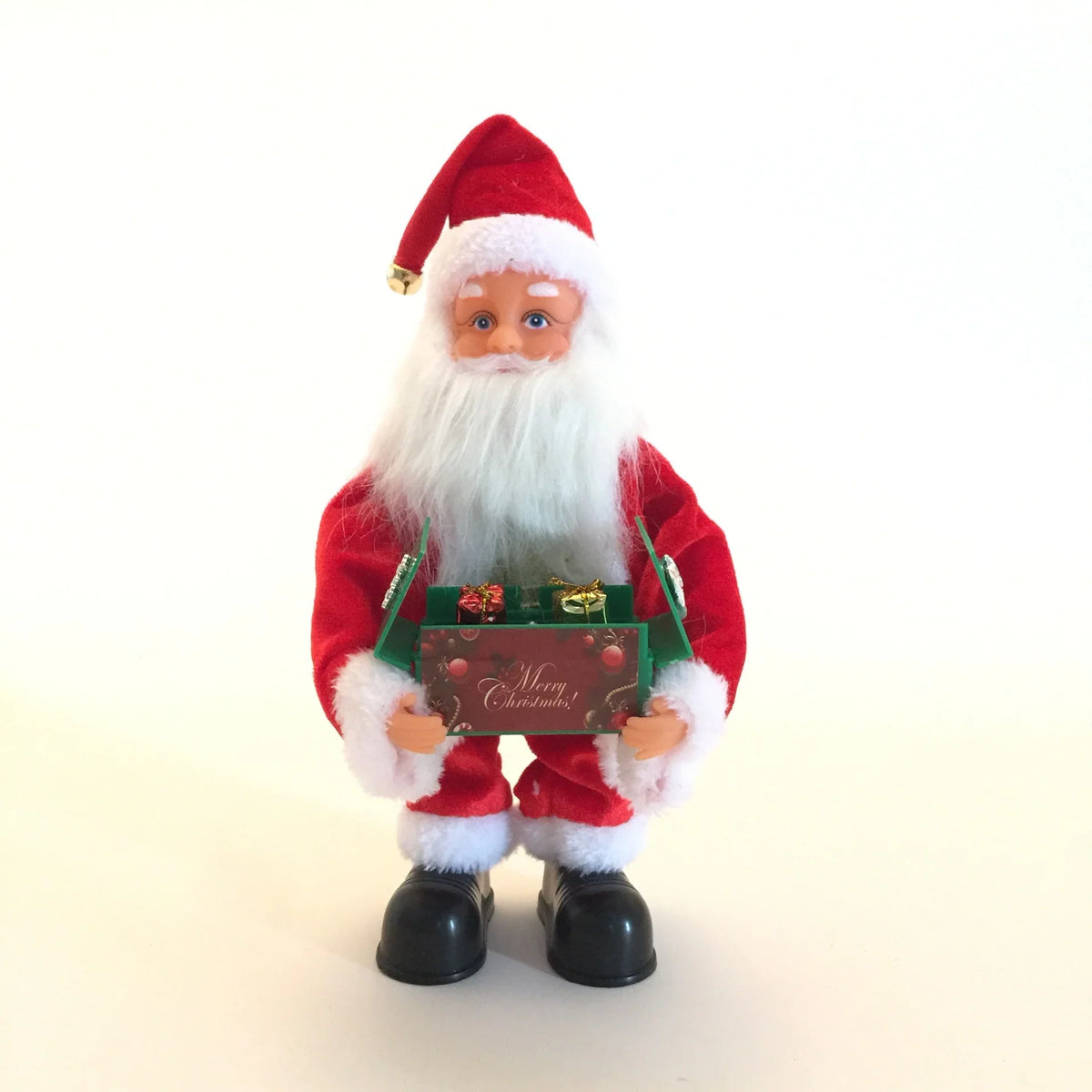 Santa Figurine Built-In Music Box Holiday Decor