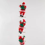 Santa Figurine Climbing Ladder 10 Inch Indoor & Outdoor