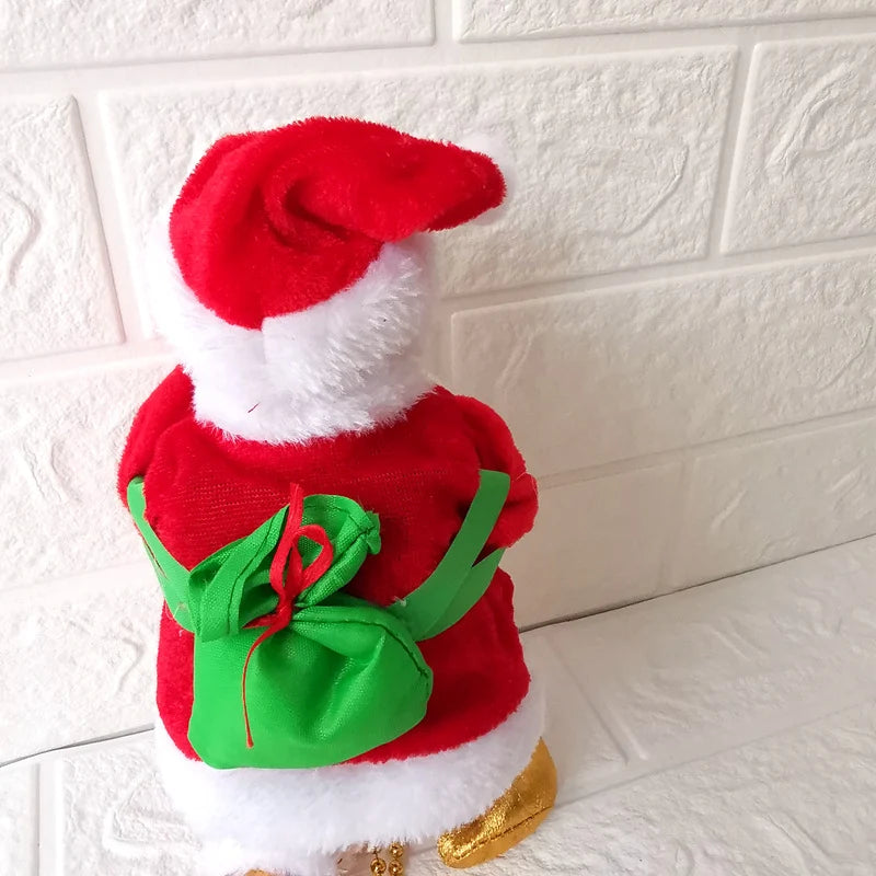 Santa Figurine Compact Soft Plush LED Pearl Necklace