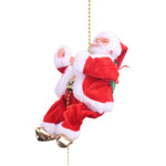 Santa Figurine Fabric Red & White With Reflective Ornament