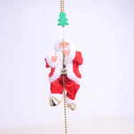 Santa Figurine Fabric Red & White With Reflective Ornament