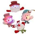 Santa Figurine Felt & Fabric Fluffy Beard Assorted Colors