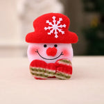Santa Figurine Felt & Fabric Fluffy Beard Assorted Colors