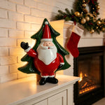 Santa Figurine Hand-Painted Ceramic Tabletop