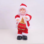 Santa Figurine Hand-Painted Saxophone-Playing Tabletop Decor