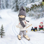 Santa Figurine Handmade Knit Suit & Soft Beard