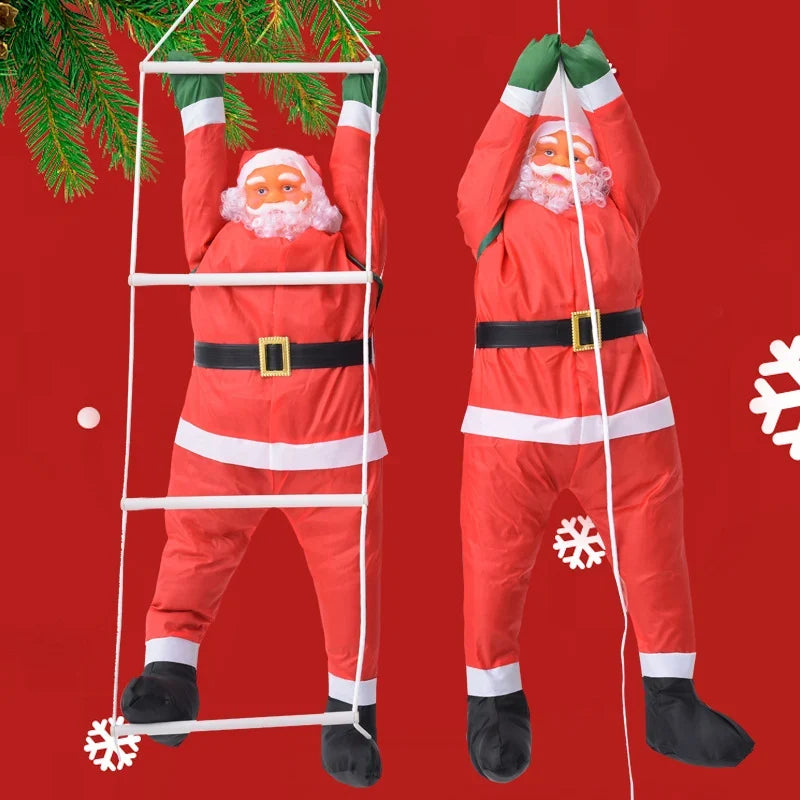 Santa Figurine Life-Like Playful 35 Inch Weather-Resistant