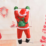 Santa Figurine Lifelike Climbing 35 Inch Weather-Resistant
