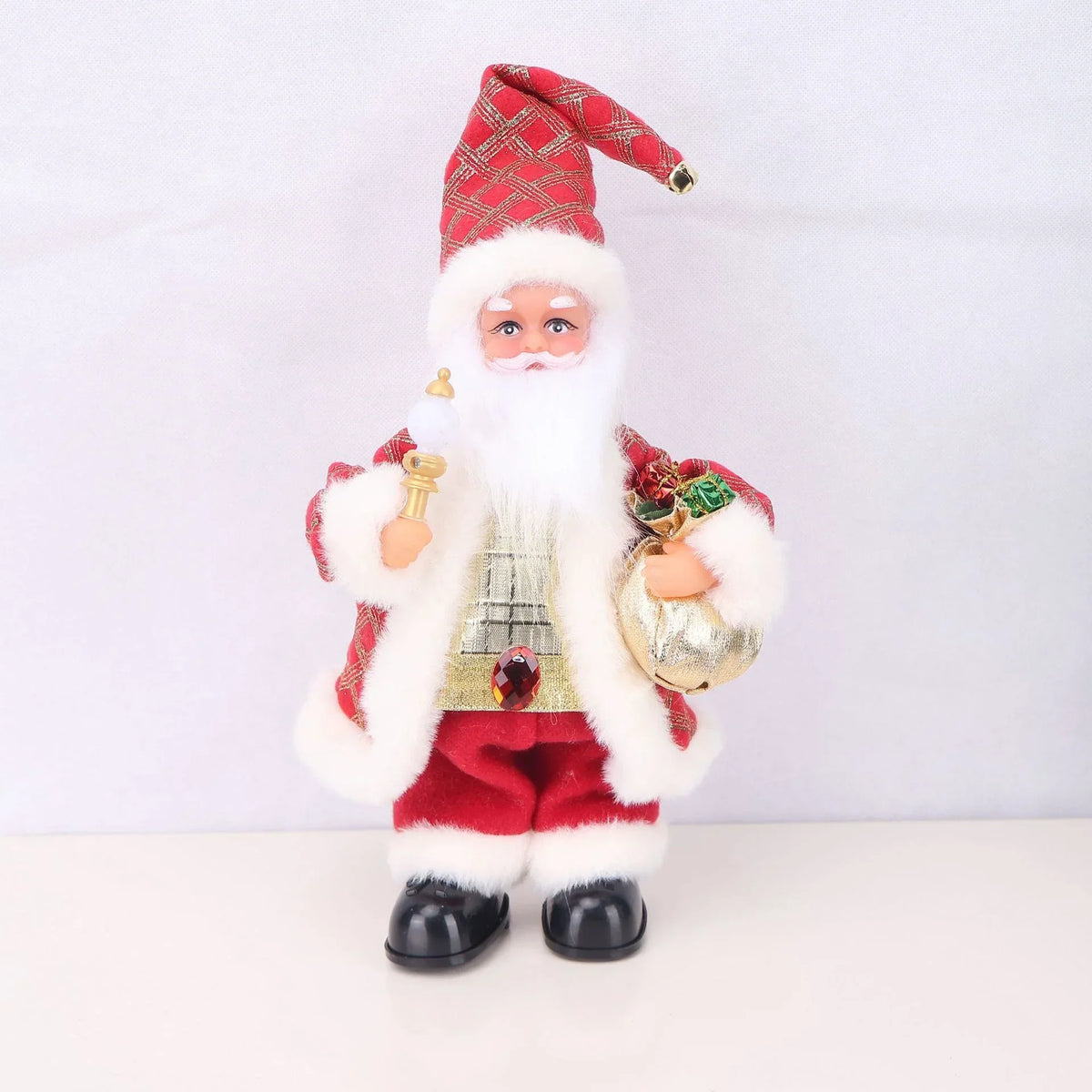 Santa Figurine Lifelike Detail With Lollipop