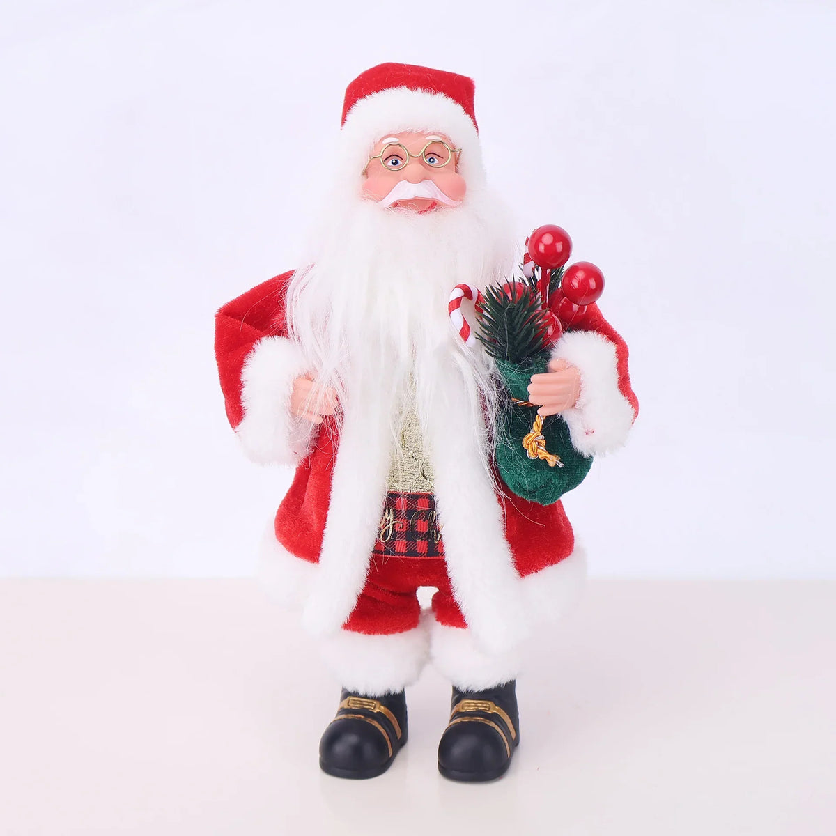 Santa Figurine Sculpted Detail With Lollipop