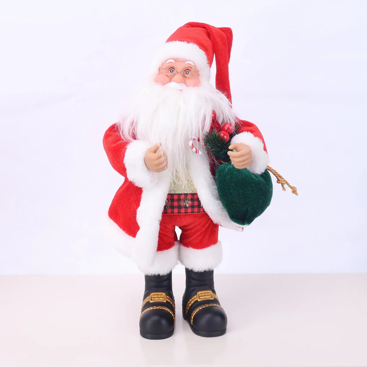 Santa Figurine Sculpted Detail With Lollipop