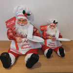 Santa Figurine Set Intricate Design Durable Mantel & Tabletop