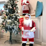 Santa Figurine Set Multiple Poses Durable Materials