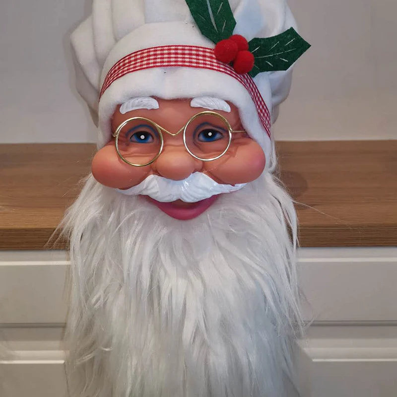Santa Figurine Set Multiple Poses Durable Materials