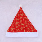 Santa Hat Fleece Faux Fur Trim & Pom-Pom