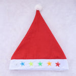 Santa Hat Fleece Faux Fur Trim & Pom-Pom