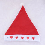 Santa Hat Fleece Faux Fur Trim & Pom-Pom