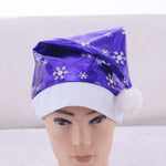 Santa Hat Fleece Faux Fur Trim & Pom-Pom