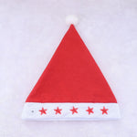 Santa Hat Fleece Faux Fur Trim & Pom-Pom