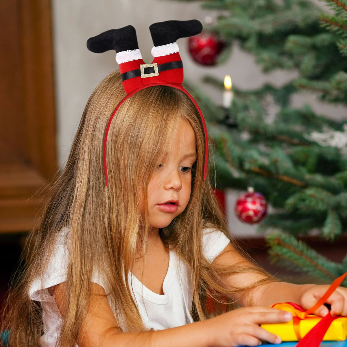 Santa Hat Plush Ears One Size Fits Most