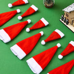 Santa Hat Soft Felt Red & White One Size