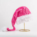 Santa Hat Soft Fleece Faux Fur Pom-Pom One Size