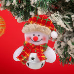 Santa Ornament Felt Body & Metallic Bells