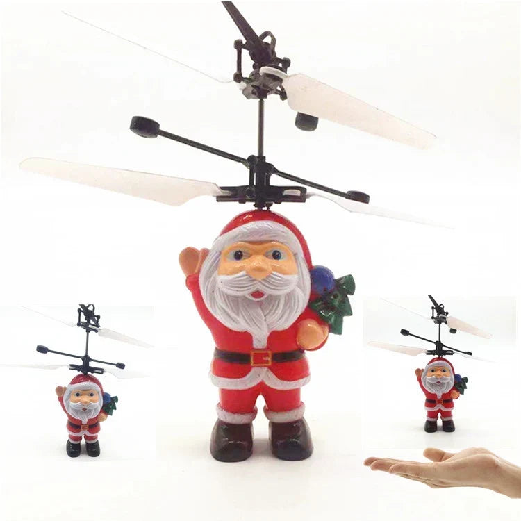 Santa Ornament Rotating Red Indoor & Outdoor