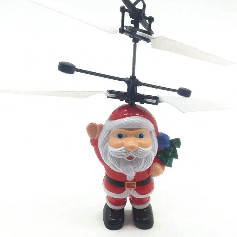 Santa Ornament Rotating Red Indoor & Outdoor