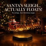 Santa Sleigh Display Magnetic Floating Glowing Base