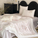 Satin Bedding Set Silky & Breathable Embroidered