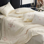 Satin Bedding Set Silky & Breathable Embroidered