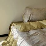 Satin Bedding Set Watercolor Floral 4-Piece Machine Washable