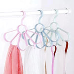 Scarf Hanger Five Slots Foldable Non-Slip