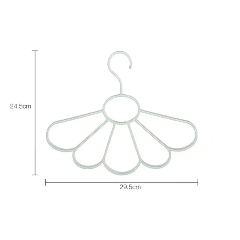Scarf Hanger Five Slots Foldable Non-Slip