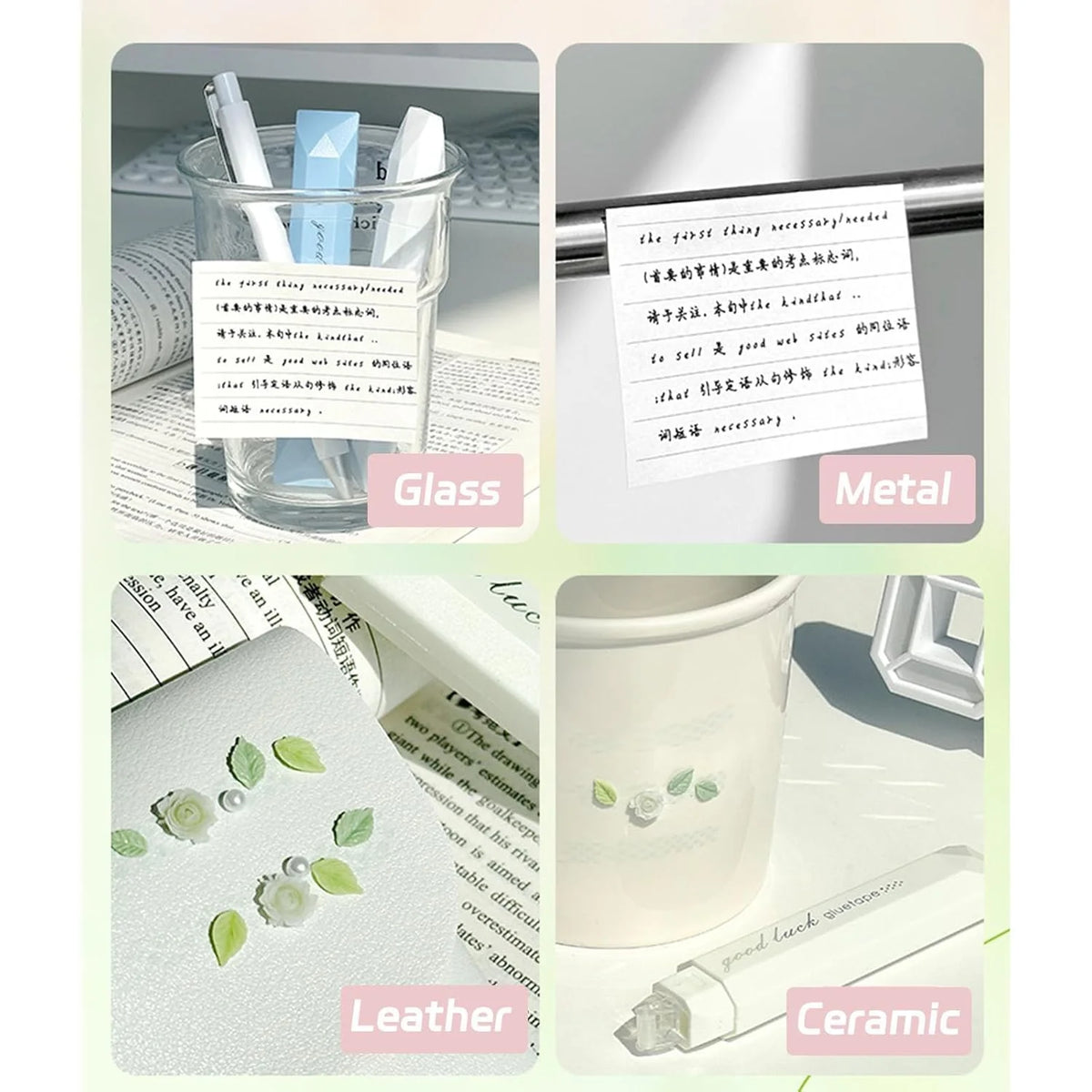 Scrapbooking Tape Strong Adhesive Compact Dispenser Set of 4