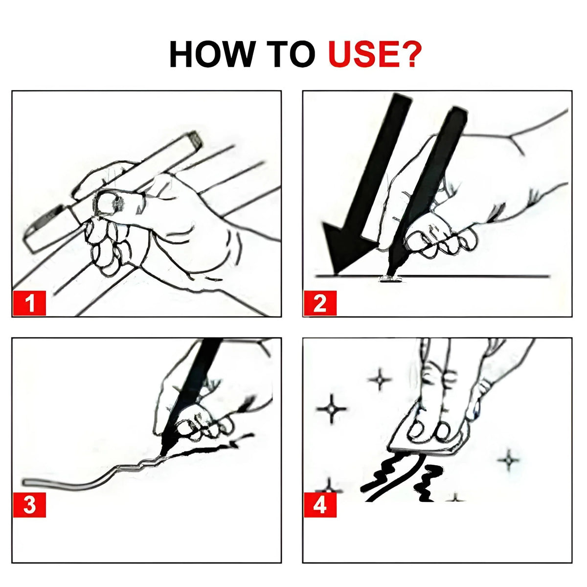 Scratch Repair Pen Colorless Invisible Finish Precision Tip