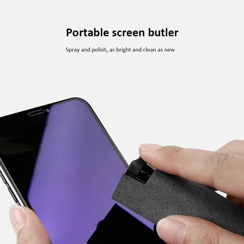 Screen Cleaning Kit Portable Refillable Spray And Wipe