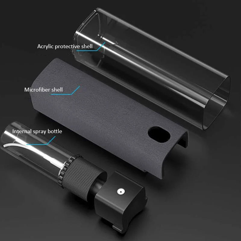 Screen Cleaning Kit Portable Refillable Spray And Wipe