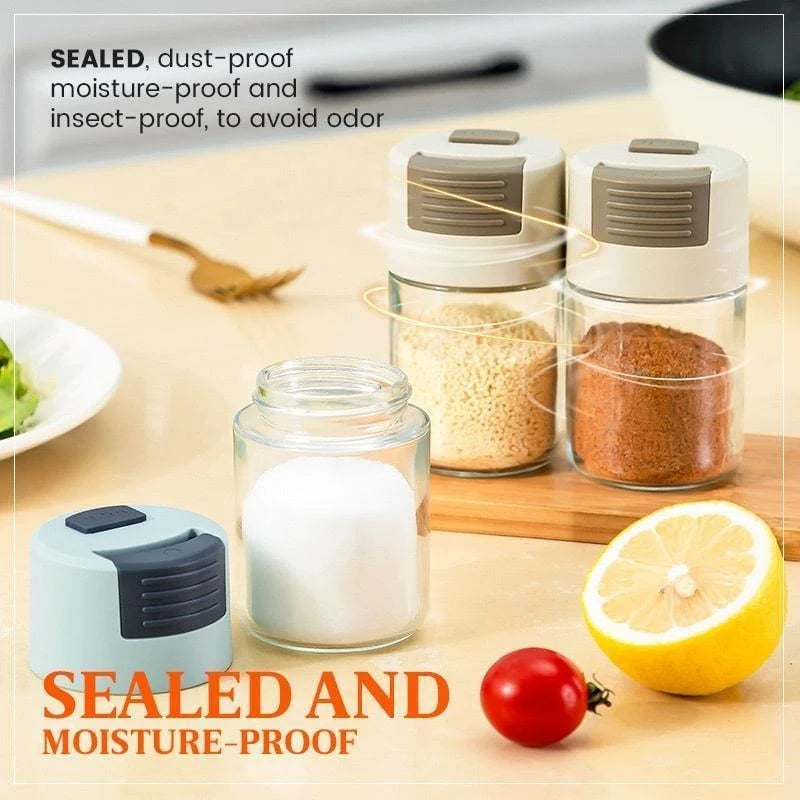 Seasoning Dispenser Glass Metered Portion Control