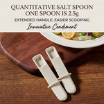 Seasoning Jar Glass Built-In Scoop & Airtight Seal