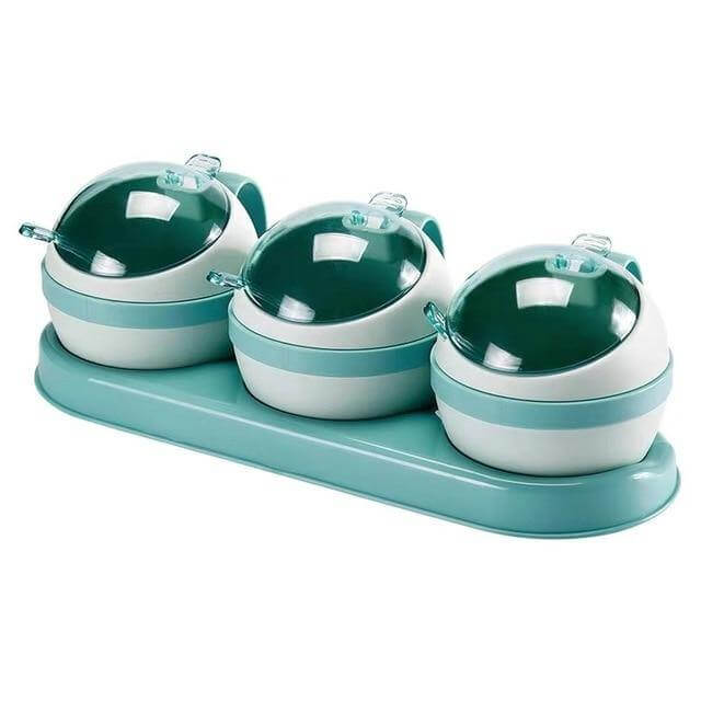 Seasoning Jar Set With Rack Sealed Set of 4