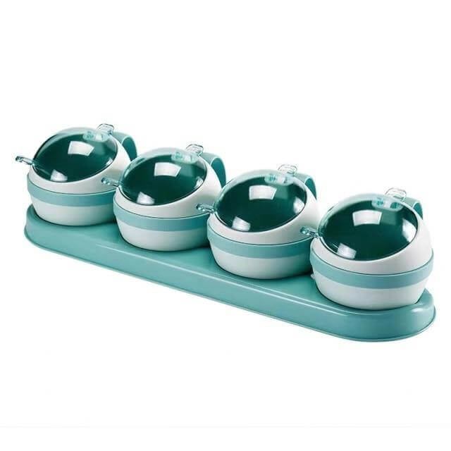 Seasoning Jar Set With Rack Sealed Set of 4