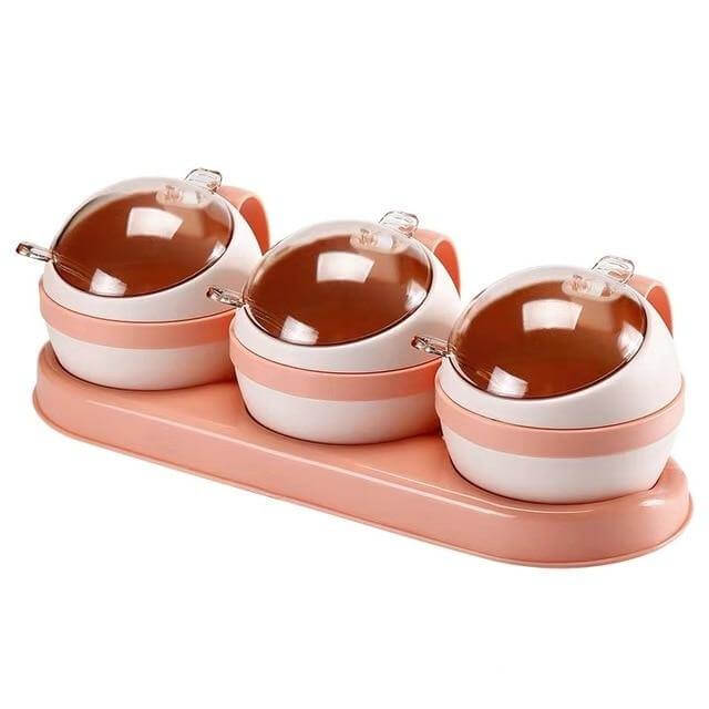 Seasoning Jar Set With Rack Sealed Set of 4