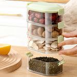 Seasoning Storage Box Vacuum-Pump Seal Stackable BPA-Free