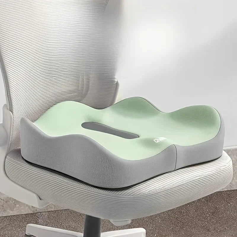 Seat Cushion 3-Zone Memory Foam Lumbar Support
