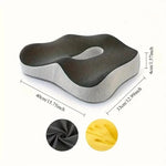 Seat Cushion 3-Zone Memory Foam Lumbar Support